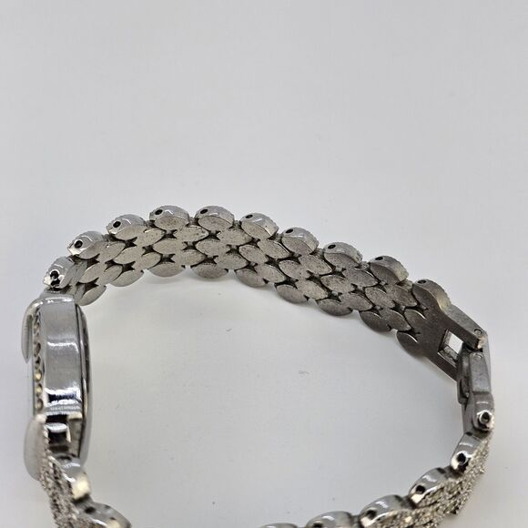 Gruen Women's Watch 18MM Gray Dial Gray Bracelet Band 6" New Battery - Picture 12 of 13